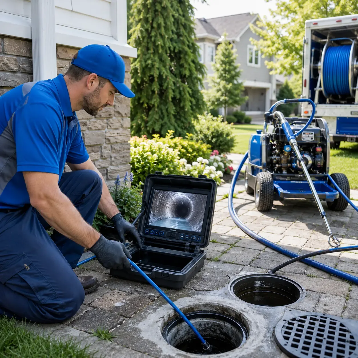 Outdoor drain cleaning professionals serving Kinsley, KS