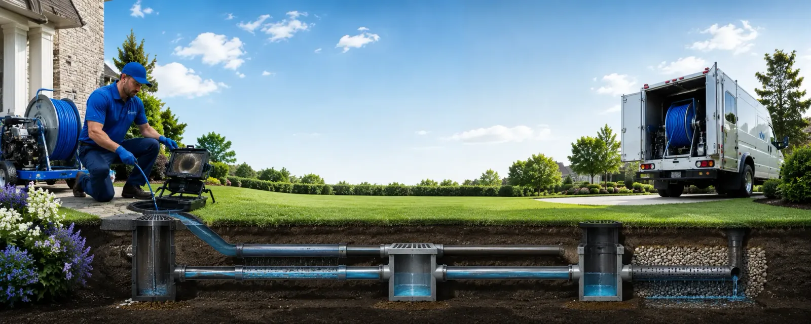 Outdoor drain cleaning information for Kinsley, KS